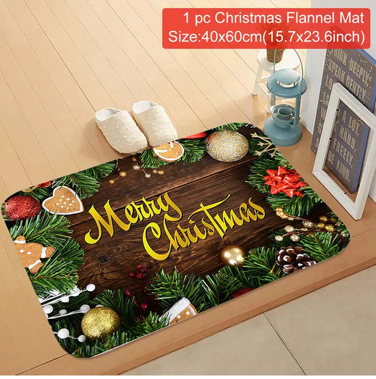 Santa Claus Christmas Door Mat – Outdoor Welcome Carpet for Home Entryway Décor (2025–2026 Edition)