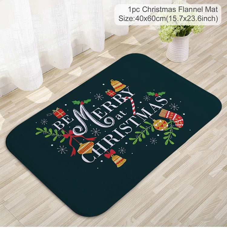 Santa Claus Christmas Door Mat – Outdoor Welcome Carpet for Home Entryway Décor (2025–2026 Edition)