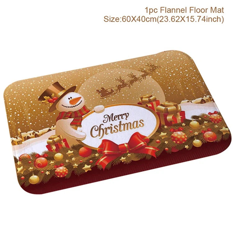 Santa Claus Christmas Door Mat – Outdoor Welcome Carpet for Home Entryway Décor (2025–2026 Edition)