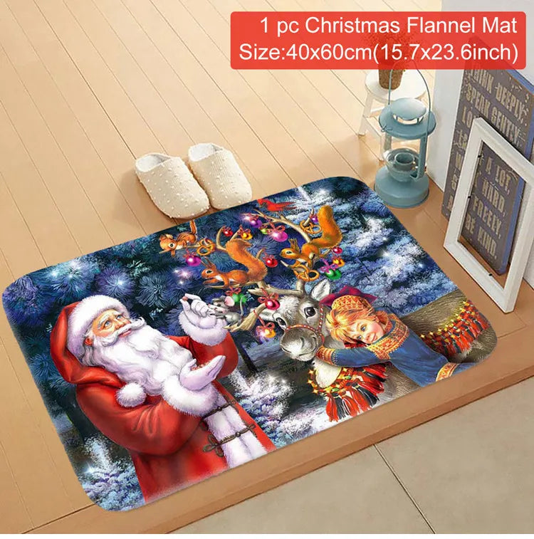 Santa Claus Christmas Door Mat – Outdoor Welcome Carpet for Home Entryway Décor (2025–2026 Edition)