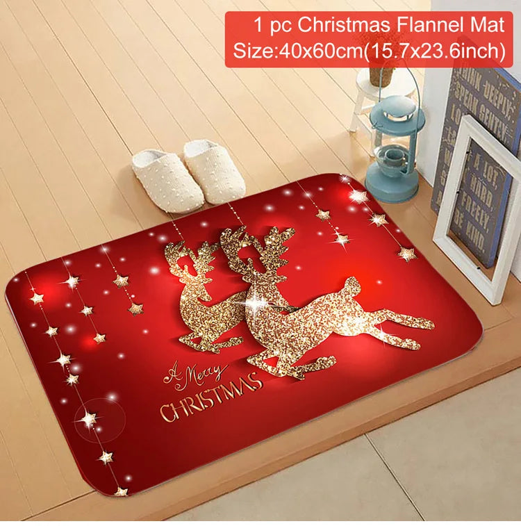 Santa Claus Christmas Door Mat – Outdoor Welcome Carpet for Home Entryway Décor (2025–2026 Edition)