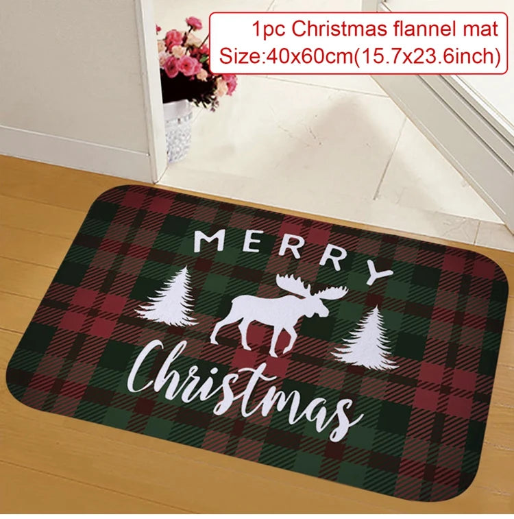 Santa Claus Christmas Door Mat – Outdoor Welcome Carpet for Home Entryway Décor (2025–2026 Edition)