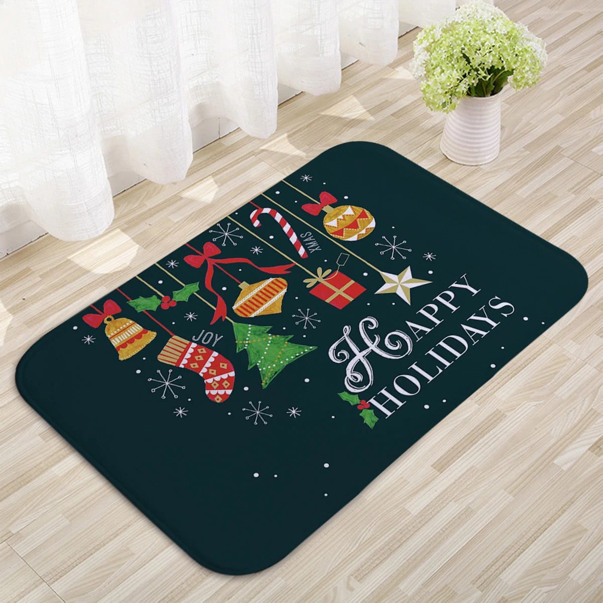 Santa Claus Christmas Door Mat – Outdoor Welcome Carpet for Home Entryway Décor (2025–2026 Edition)