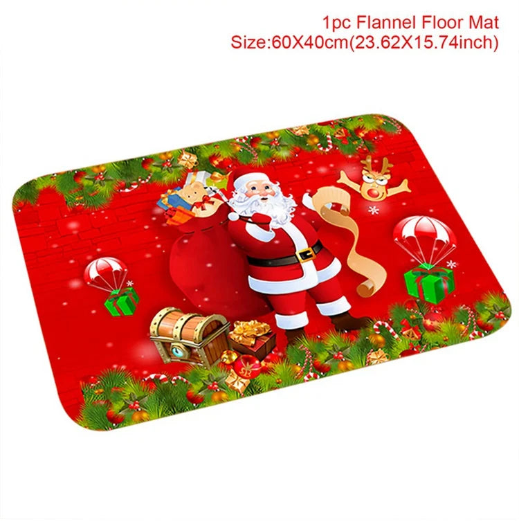 Santa Claus Christmas Door Mat – Outdoor Welcome Carpet for Home Entryway Décor (2025–2026 Edition)