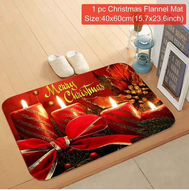 Santa Claus Christmas Door Mat – Outdoor Welcome Carpet for Home Entryway Décor (2025–2026 Edition)