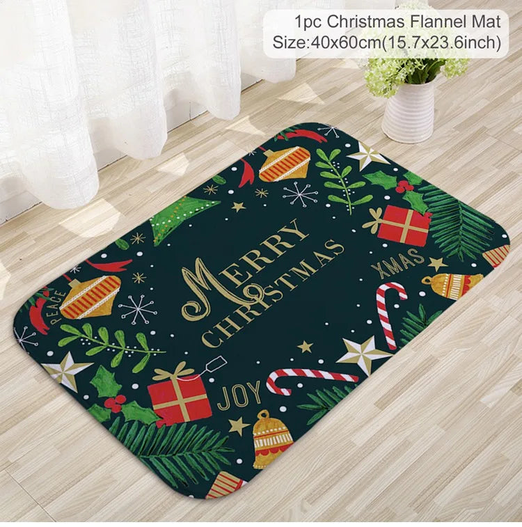 Santa Claus Christmas Door Mat – Outdoor Welcome Carpet for Home Entryway Décor (2025–2026 Edition)