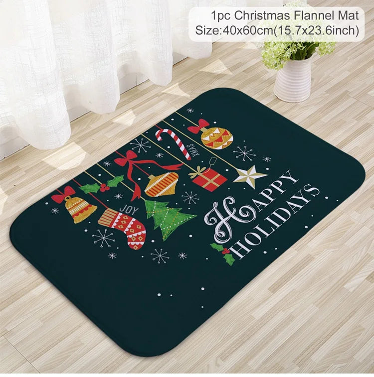 Santa Claus Christmas Door Mat – Outdoor Welcome Carpet for Home Entryway Décor (2025–2026 Edition)