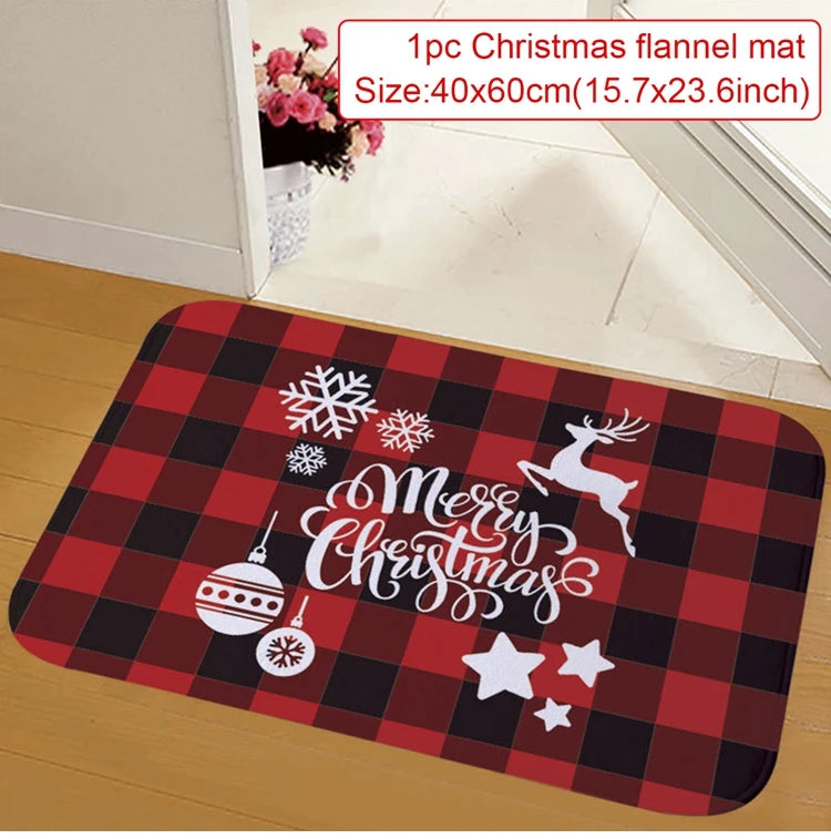 Santa Claus Christmas Door Mat – Outdoor Welcome Carpet for Home Entryway Décor (2025–2026 Edition)