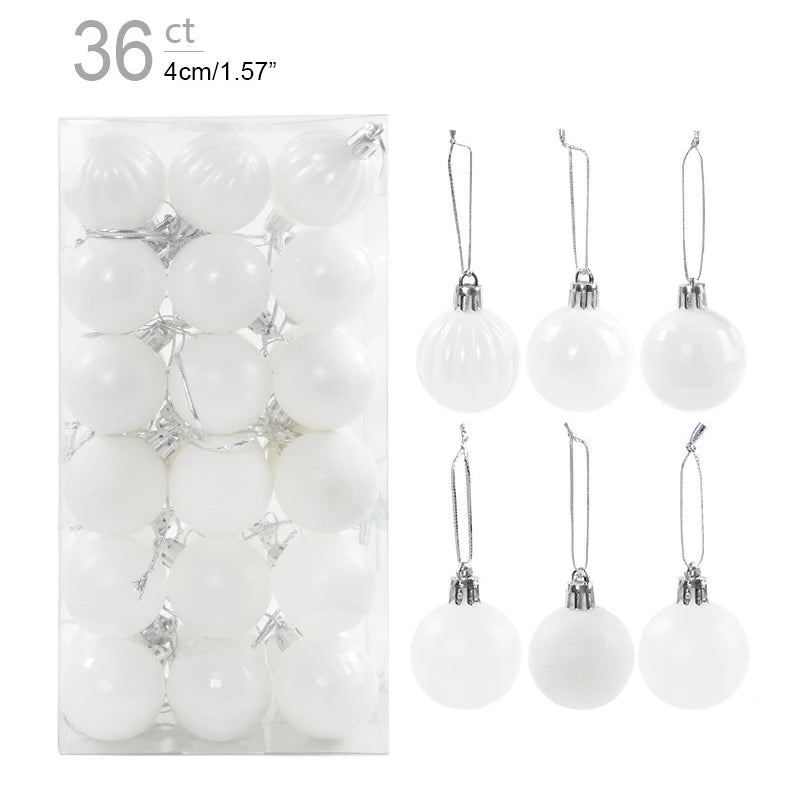 Christmas Ball Ornaments – 1 Box of Hanging Tree Pendants for Holiday Décor, Parties & Gifting (2025 Edition)