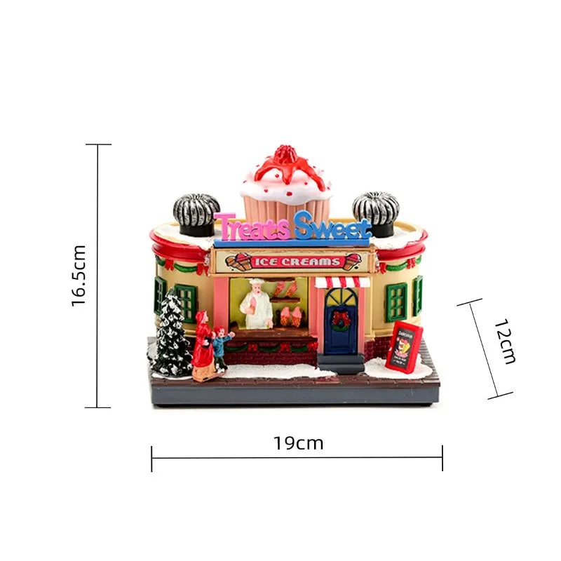 Rotating LED Christmas Music Box – Glowing Santa Ornament with Octave Melody for Holiday Décor & Gifting (2025 Edition)