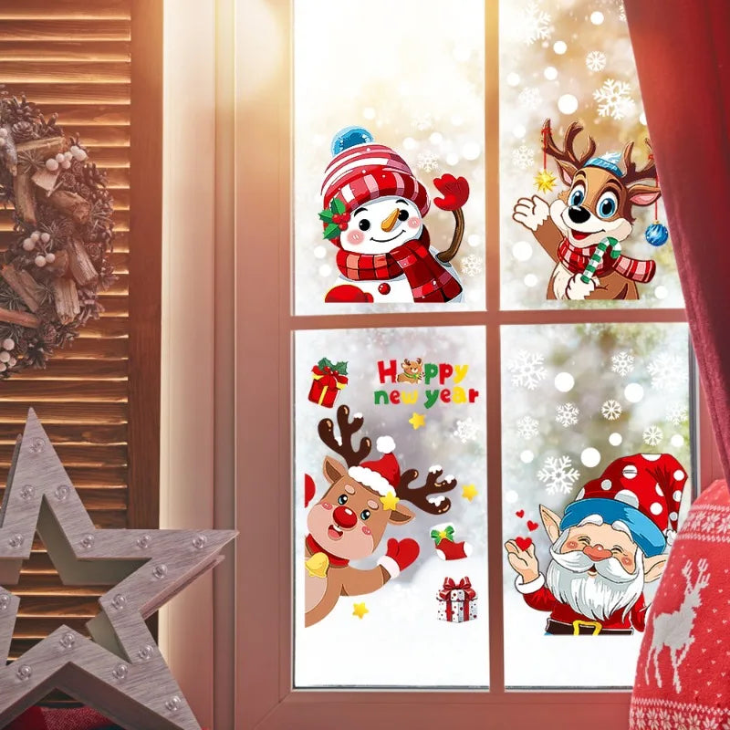 Christmas Window Decals – Static PVC Glass Stickers with Double-Sided Printing for Festive Home Décor & DIY Fun (2025 Edition)