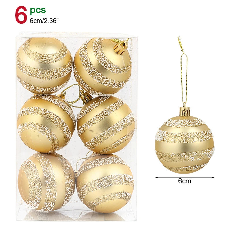 Christmas Ball Ornaments – 1 Box of Hanging Tree Pendants for Holiday Décor, Parties & Gifting (2025 Edition)