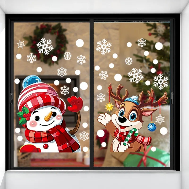 Christmas Window Decals – Static PVC Glass Stickers with Double-Sided Printing for Festive Home Décor & DIY Fun (2025 Edition)