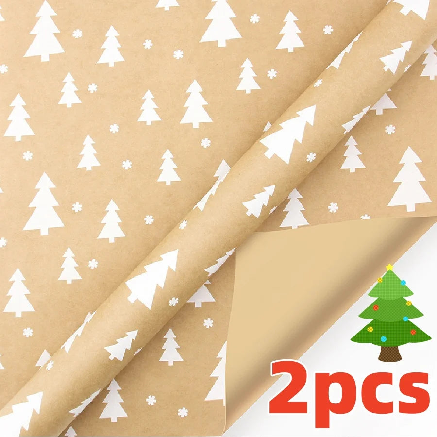 Christmas Gift Wrapping Paper Roll β Snowflake & Tree Pattern (16.9" Γ 590") Eco-Friendly Holiday Packaging for Presents (2025 Edition)