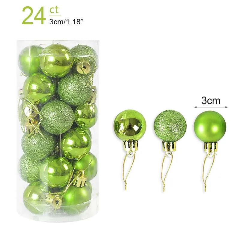 Christmas Ball Ornaments – 1 Box of Hanging Tree Pendants for Holiday Décor, Parties & Gifting (2025 Edition)