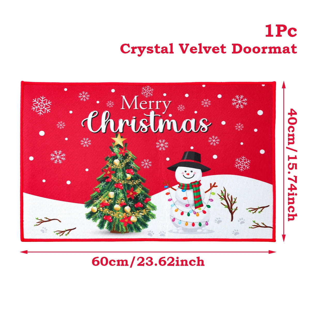 Santa Claus Christmas Door Mat – Outdoor Welcome Carpet for Home Entryway Décor (2025–2026 Edition)