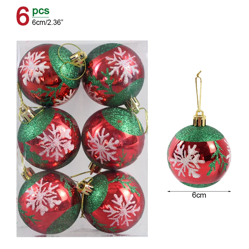 Christmas Ball Ornaments – 1 Box of Hanging Tree Pendants for Holiday Décor, Parties & Gifting (2025 Edition)