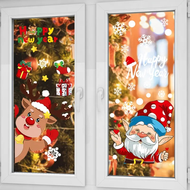 Christmas Window Decals – Static PVC Glass Stickers with Double-Sided Printing for Festive Home Décor & DIY Fun (2025 Edition)