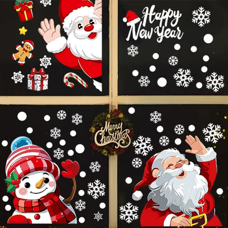 Christmas Window Decals – Static PVC Glass Stickers with Double-Sided Printing for Festive Home Décor & DIY Fun (2025 Edition)