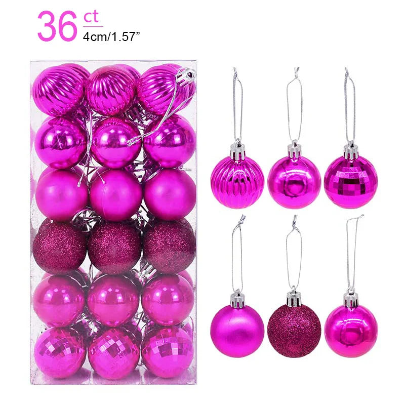 Christmas Ball Ornaments – 1 Box of Hanging Tree Pendants for Holiday Décor, Parties & Gifting (2025 Edition)