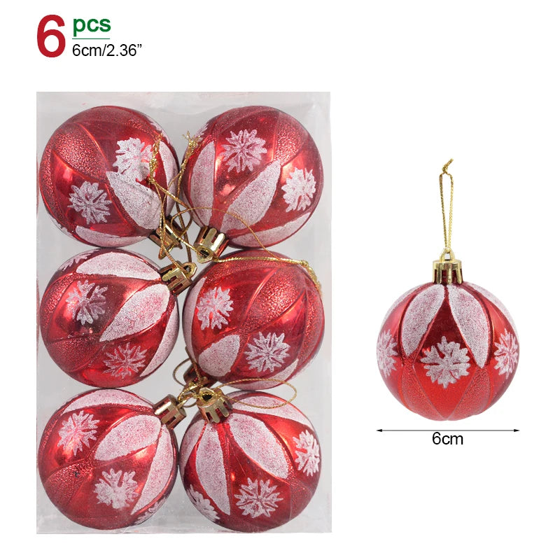 Christmas Ball Ornaments – 1 Box of Hanging Tree Pendants for Holiday Décor, Parties & Gifting (2025 Edition)