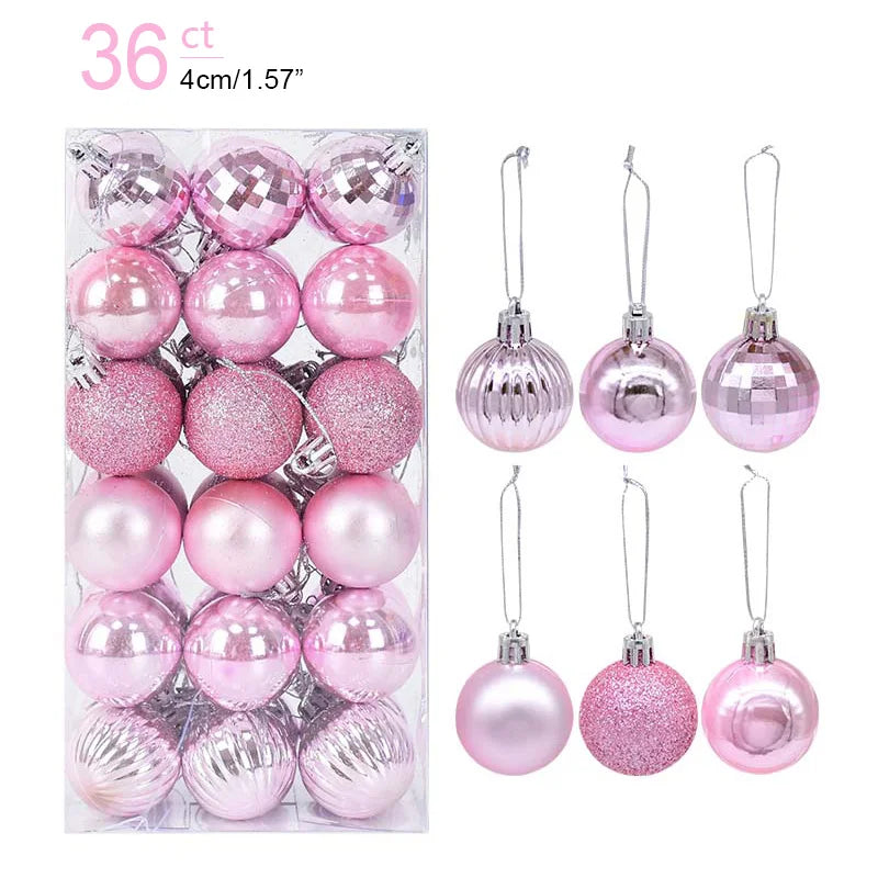 Christmas Ball Ornaments – 1 Box of Hanging Tree Pendants for Holiday Décor, Parties & Gifting (2025 Edition)