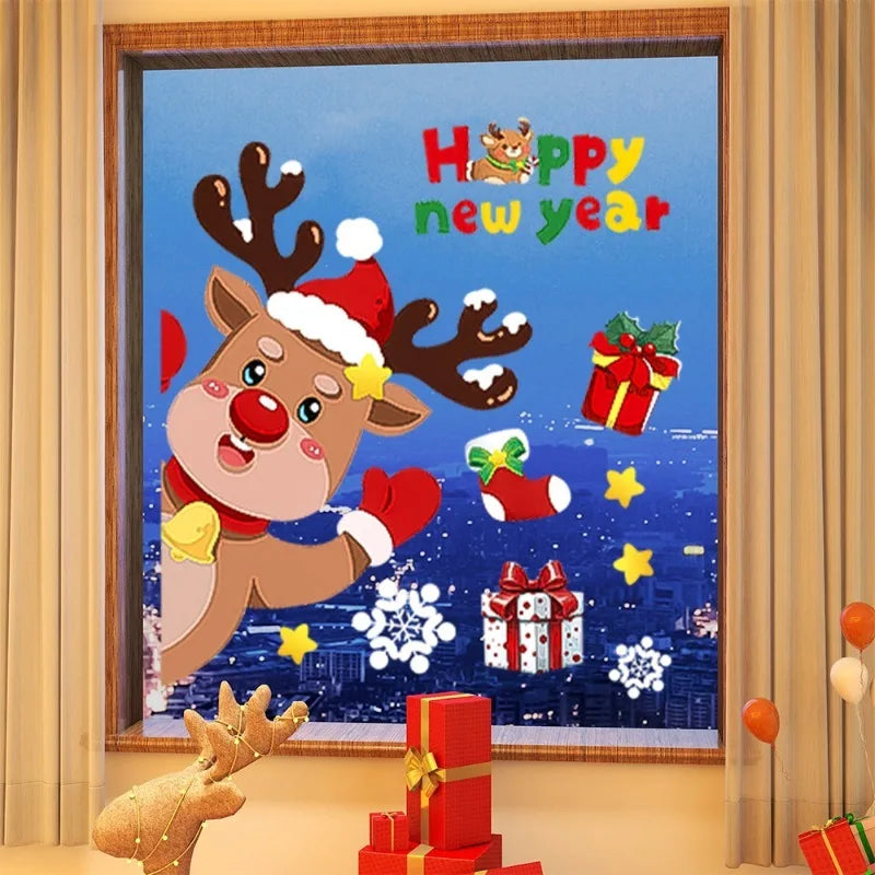 Christmas Window Decals – Static PVC Glass Stickers with Double-Sided Printing for Festive Home Décor & DIY Fun (2025 Edition)
