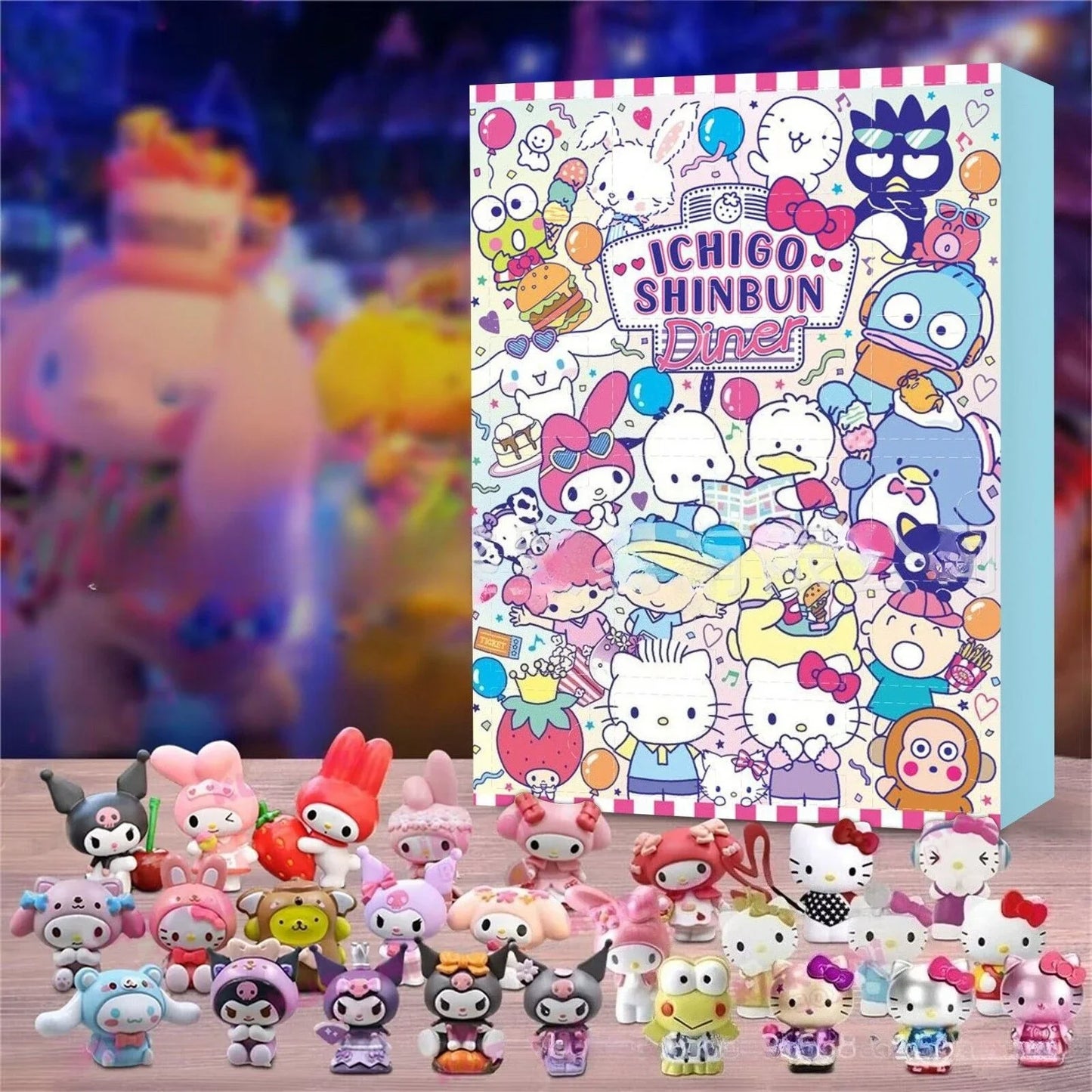 Cartoon Advent Calendar– 24-Day Countdown Resin Gift with Stitch & Santa Designs for Christmas & New Year (2025 Edition)