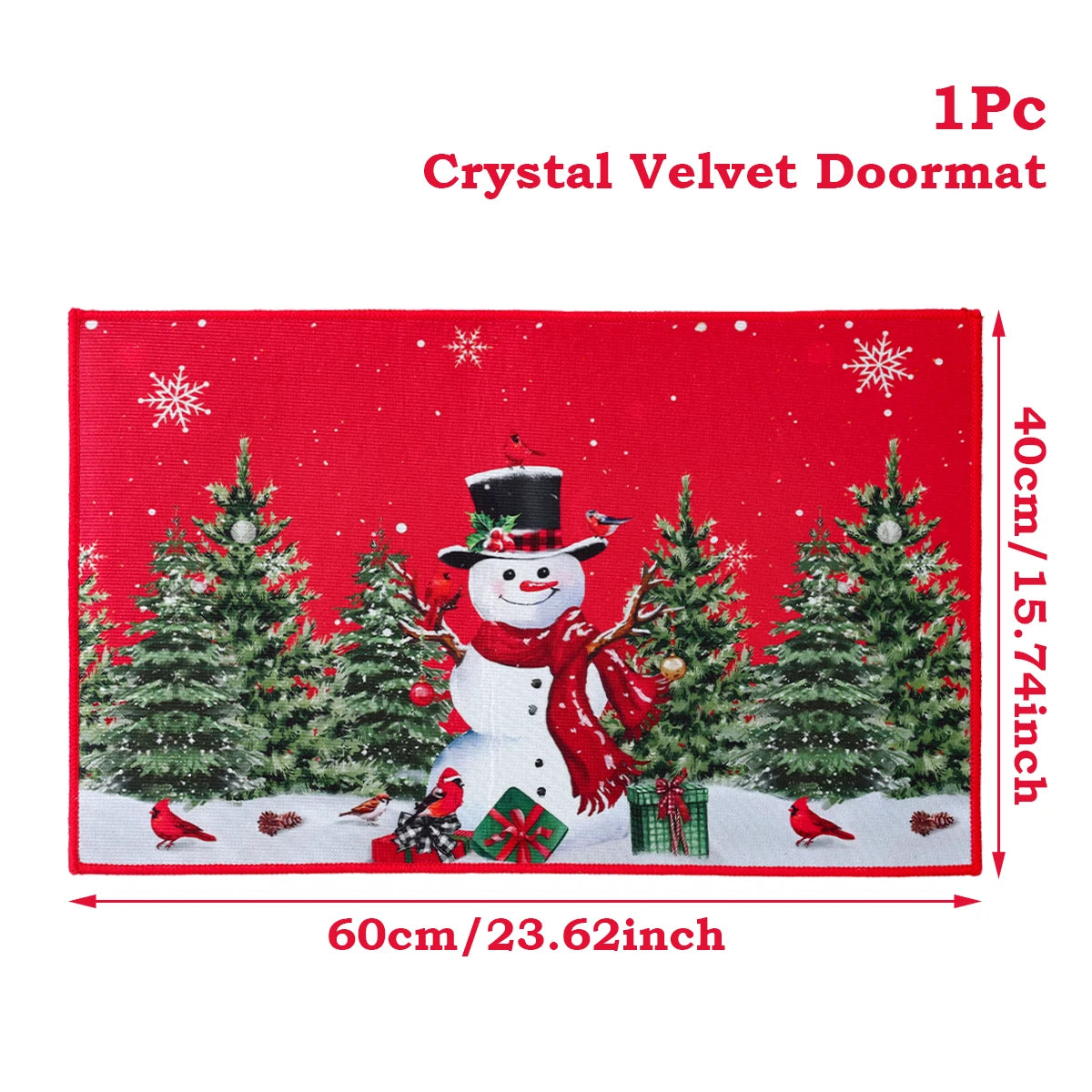Santa Claus Christmas Door Mat – Outdoor Welcome Carpet for Home Entryway Décor (2025–2026 Edition)