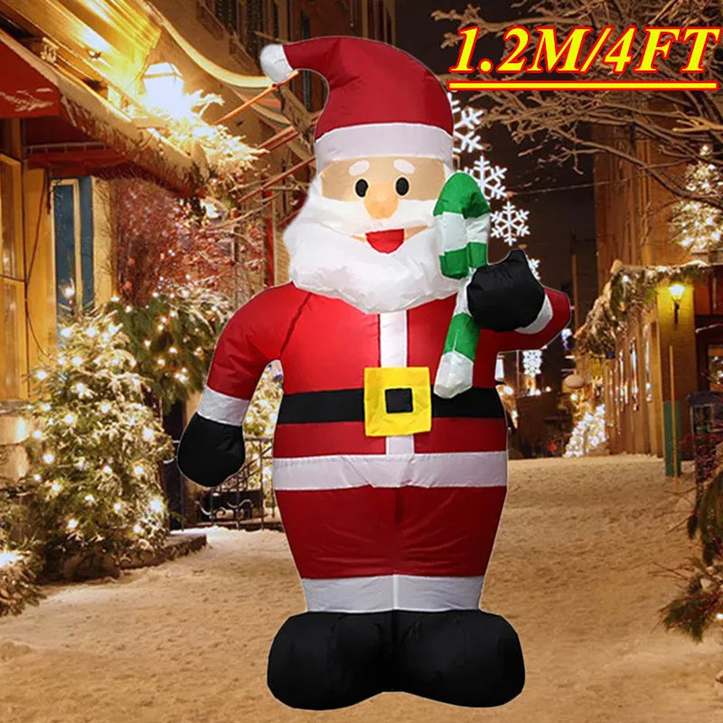 Christmas Inflatable Decoration with Built-In LED Lights – Polyester Ornament with UK Plug for Indoor & Outdoor Holiday Displays (2025 Edition)