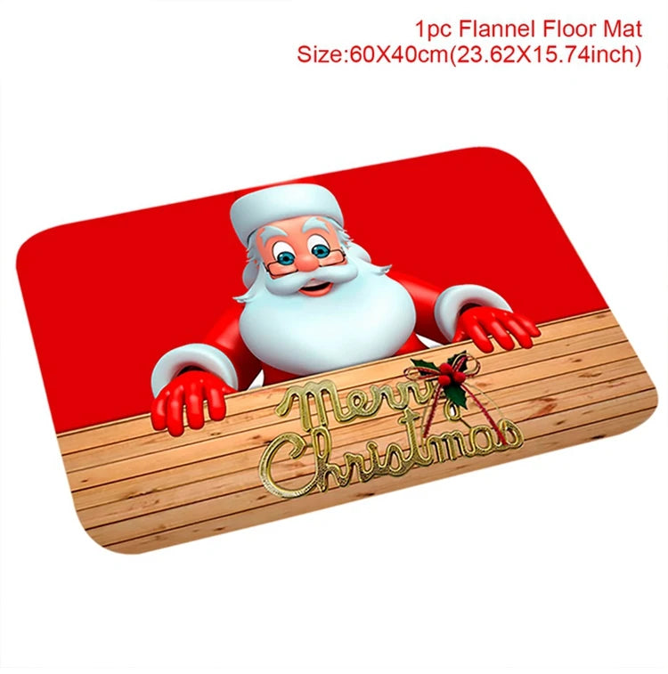 Santa Claus Christmas Door Mat – Outdoor Welcome Carpet for Home Entryway Décor (2025–2026 Edition)