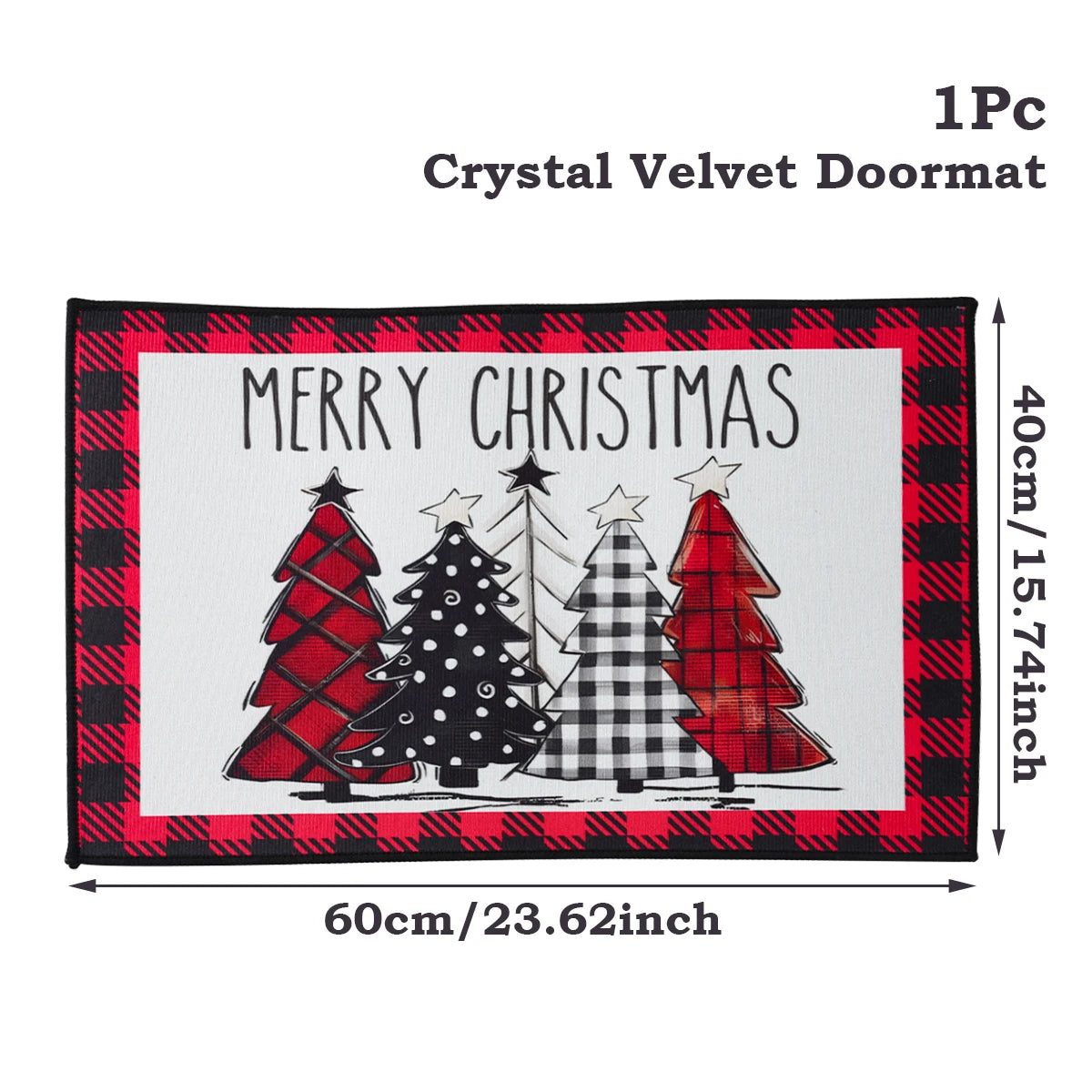 Santa Claus Christmas Door Mat – Outdoor Welcome Carpet for Home Entryway Décor (2025–2026 Edition)