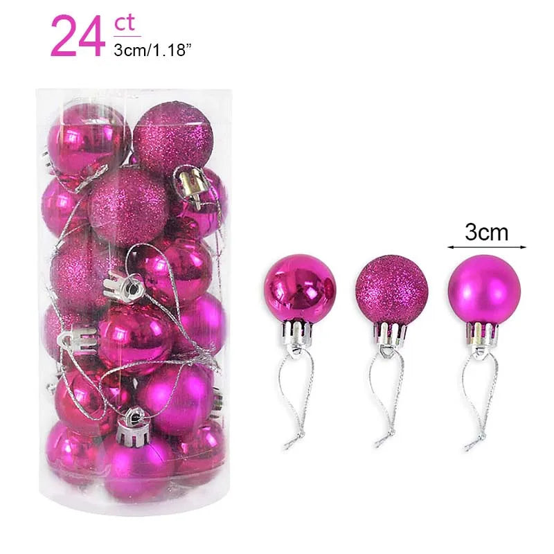 Christmas Ball Ornaments – 1 Box of Hanging Tree Pendants for Holiday Décor, Parties & Gifting (2025 Edition)