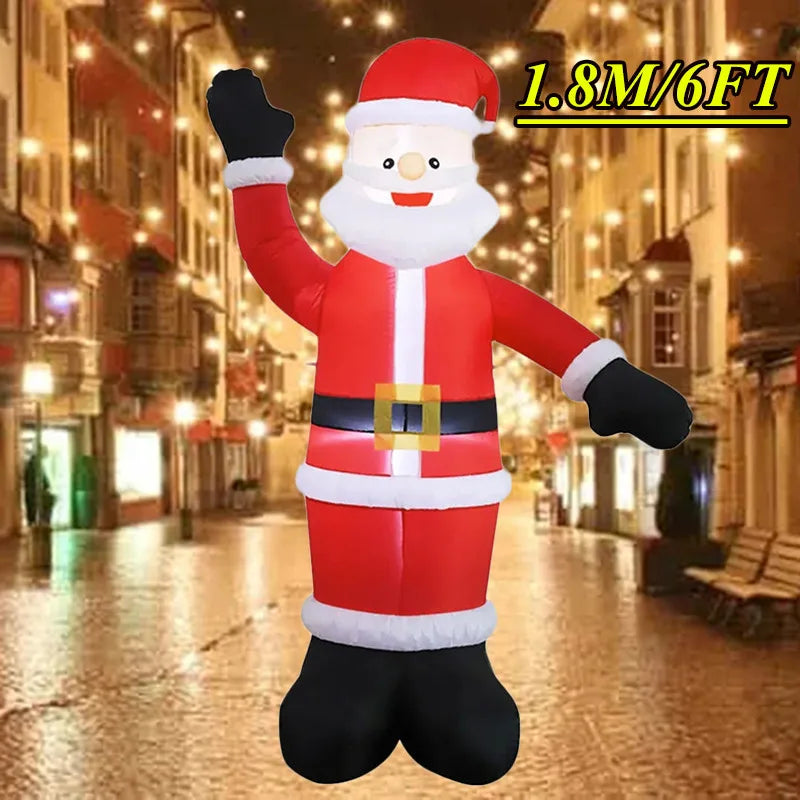Christmas Inflatable Decoration with Built-In LED Lights – Polyester Ornament with UK Plug for Indoor & Outdoor Holiday Displays (2025 Edition)