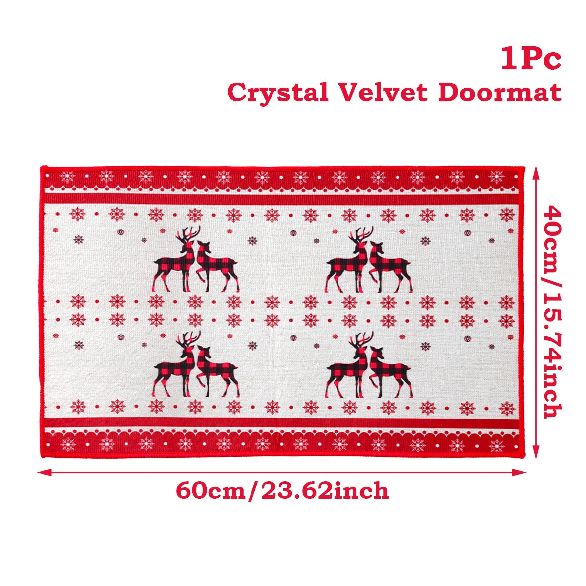 Santa Claus Christmas Door Mat – Outdoor Welcome Carpet for Home Entryway Décor (2025–2026 Edition)