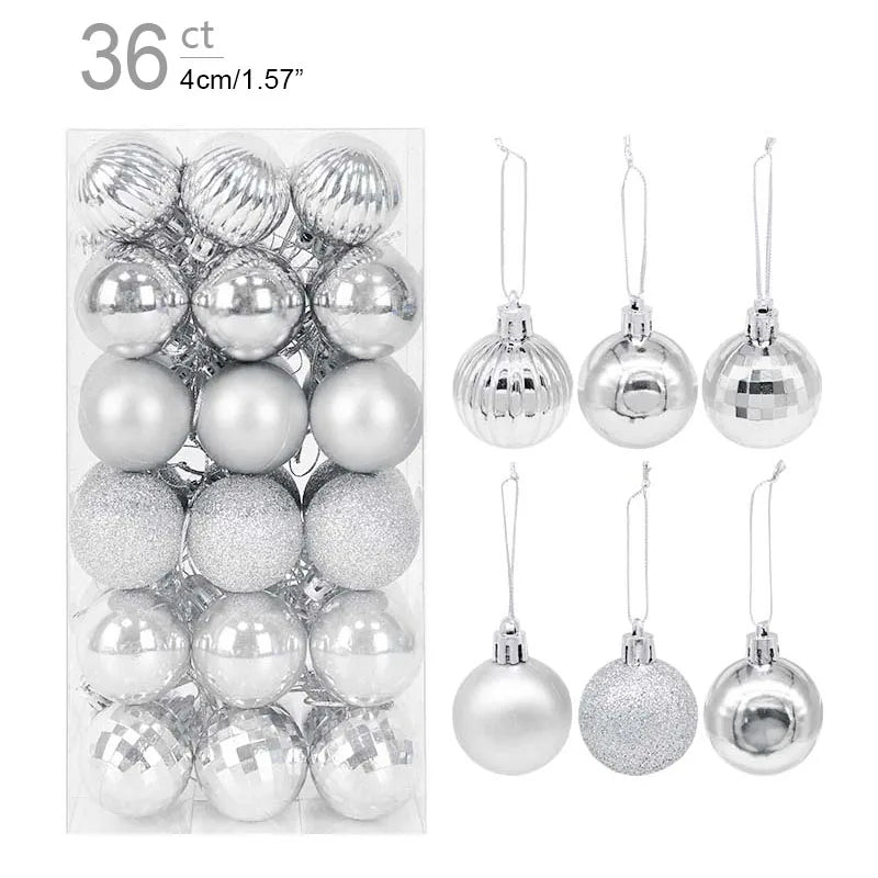 Christmas Ball Ornaments – 1 Box of Hanging Tree Pendants for Holiday Décor, Parties & Gifting (2025 Edition)