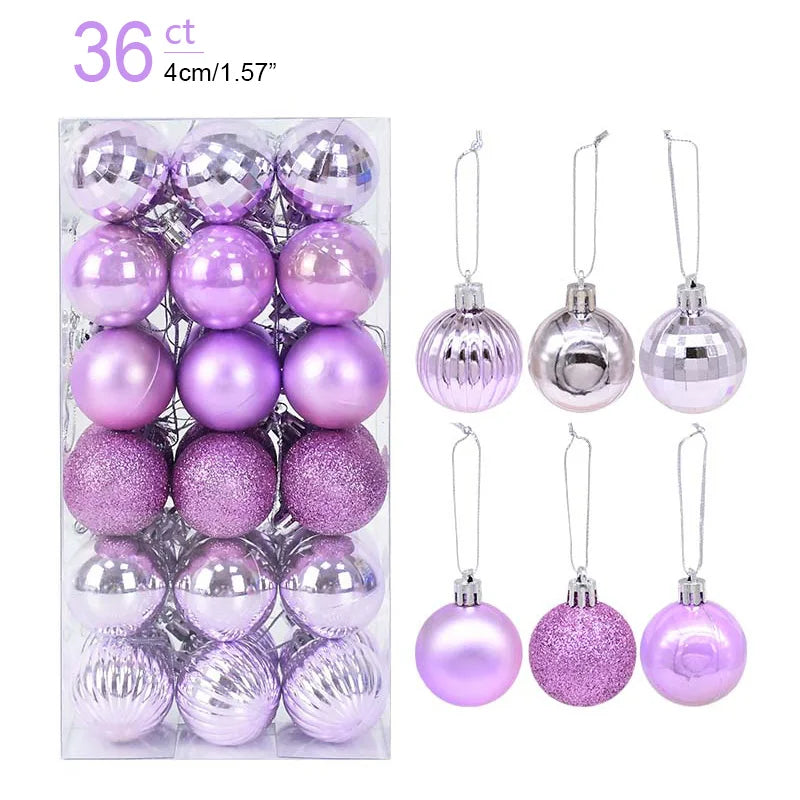Christmas Ball Ornaments – 1 Box of Hanging Tree Pendants for Holiday Décor, Parties & Gifting (2025 Edition)