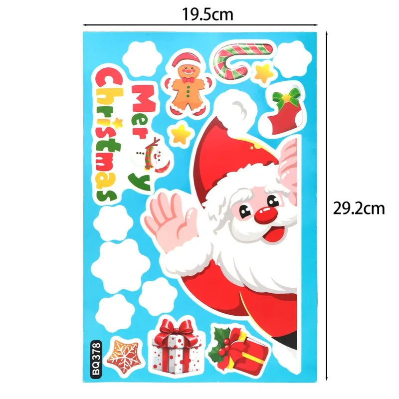 Christmas Window Decals – Static PVC Glass Stickers with Double-Sided Printing for Festive Home Décor & DIY Fun (2025 Edition)
