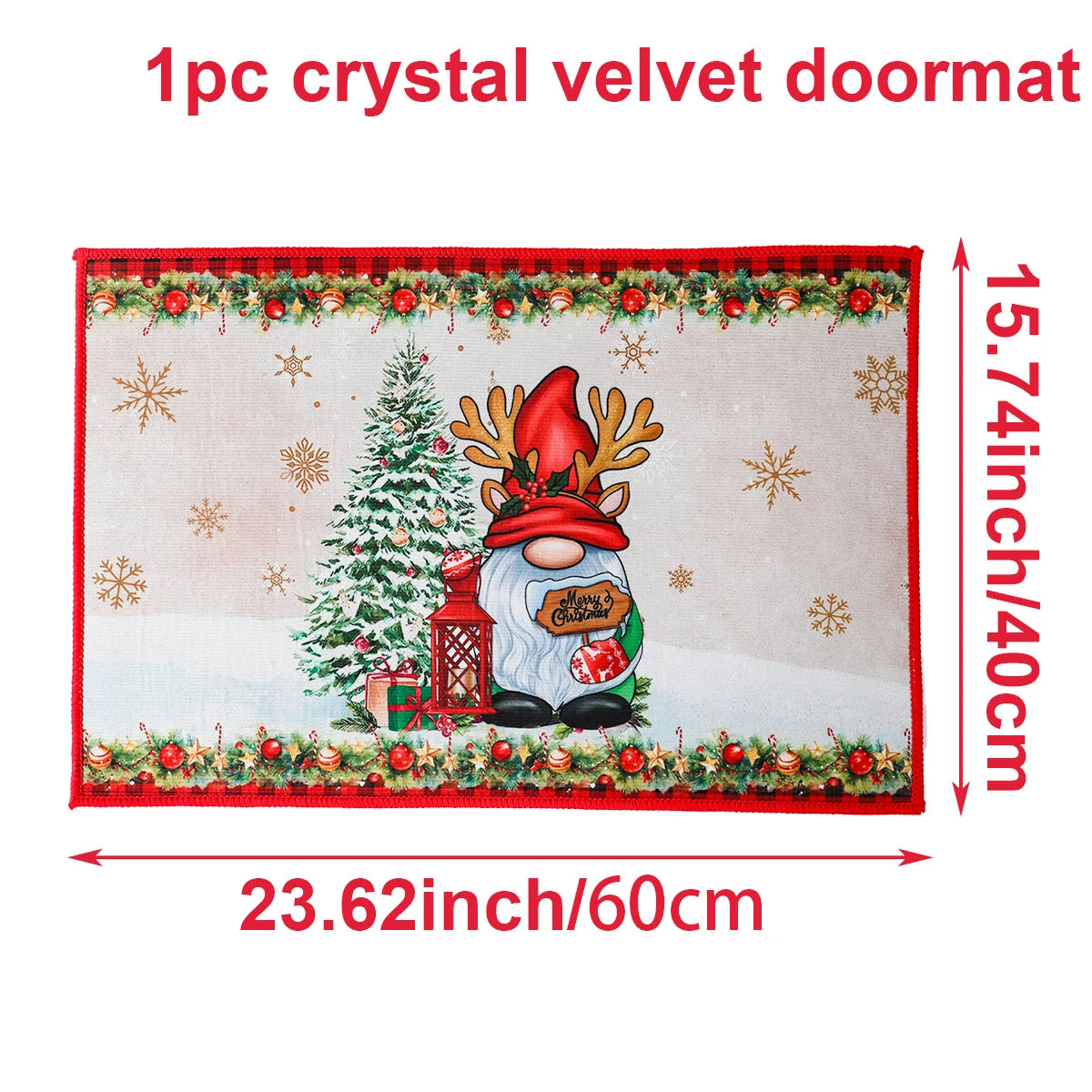 Santa Claus Christmas Door Mat – Outdoor Welcome Carpet for Home Entryway Décor (2025–2026 Edition)