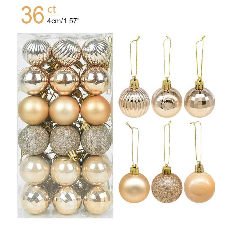 Christmas Ball Ornaments – 1 Box of Hanging Tree Pendants for Holiday Décor, Parties & Gifting (2025 Edition)