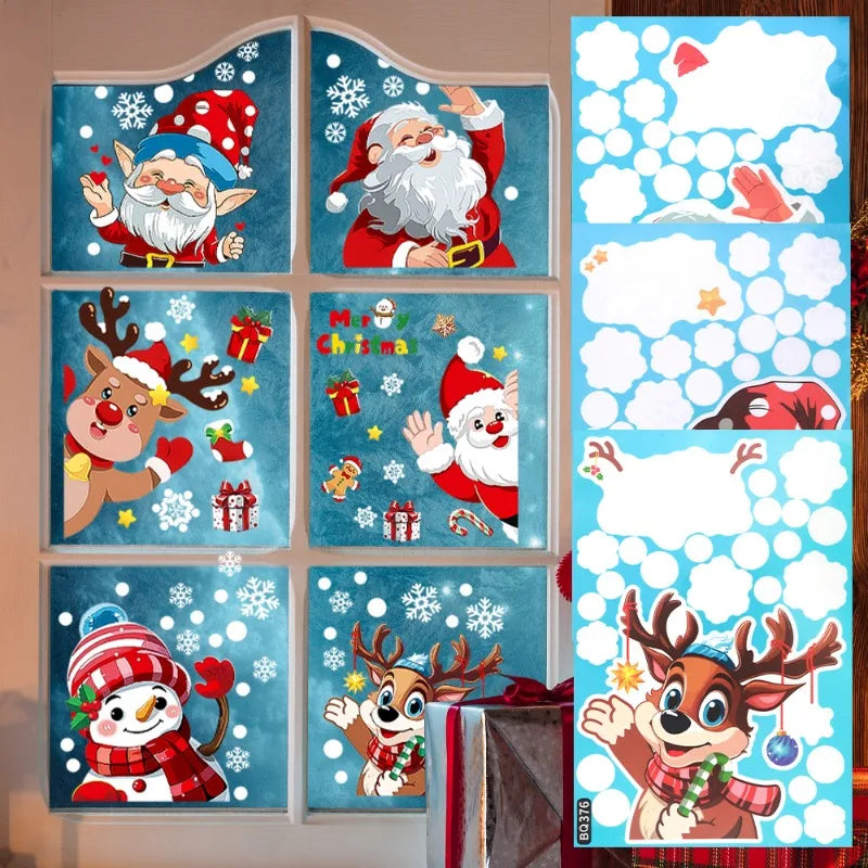 Christmas Window Decals – Static PVC Glass Stickers with Double-Sided Printing for Festive Home Décor & DIY Fun (2025 Edition)