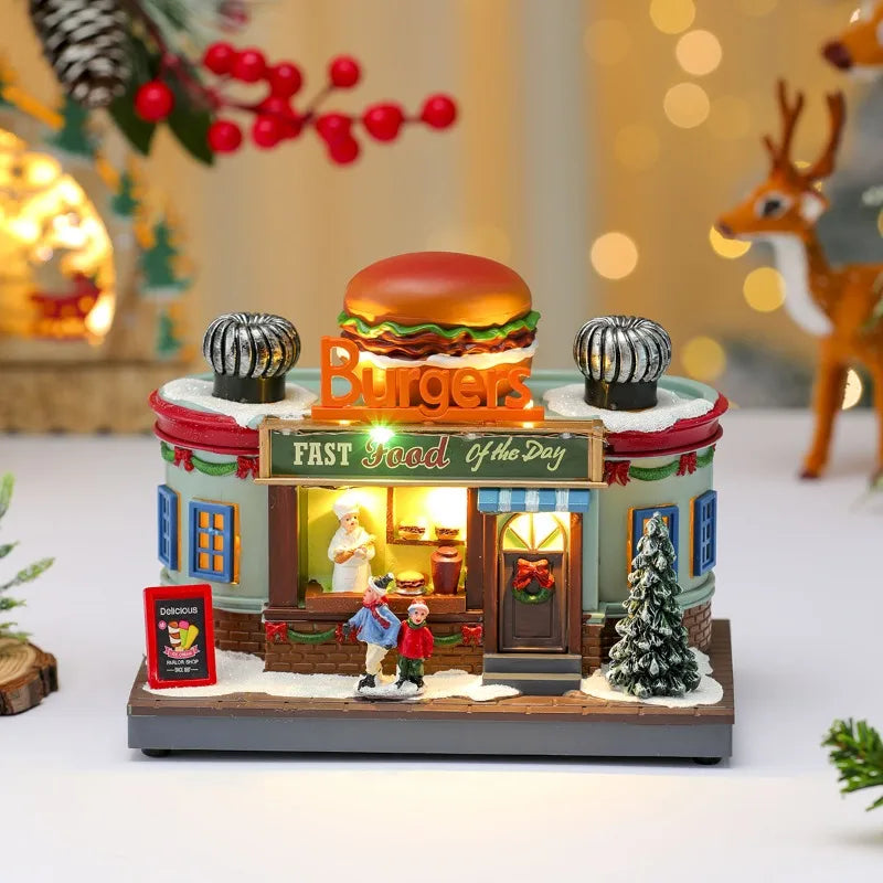 Rotating LED Christmas Music Box – Glowing Santa Ornament with Octave Melody for Holiday Décor & Gifting (2025 Edition)