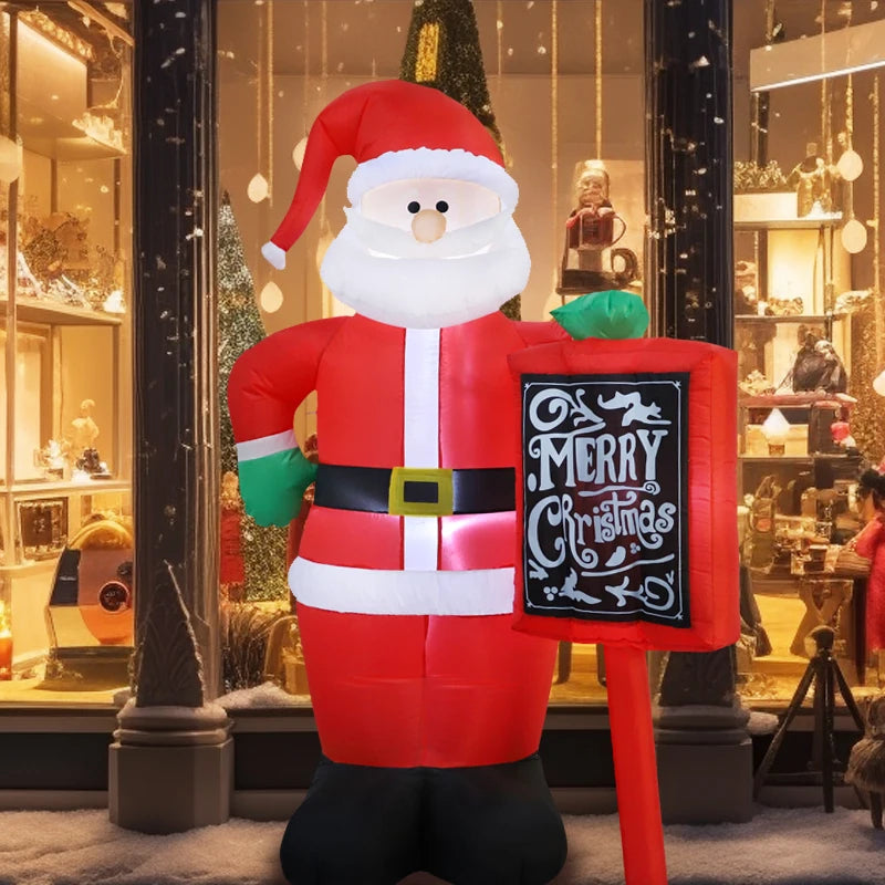 2025 LED Santa Inflatable – Climbing Christmas Decoration for Outdoor Festive Displays