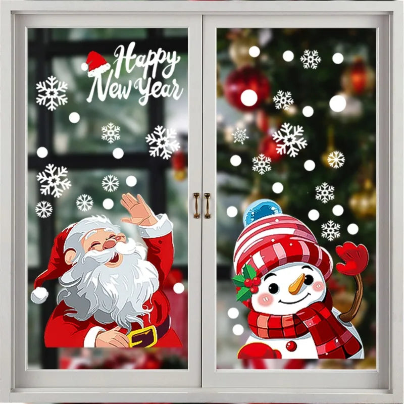 Christmas Window Decals – Static PVC Glass Stickers with Double-Sided Printing for Festive Home Décor & DIY Fun (2025 Edition)