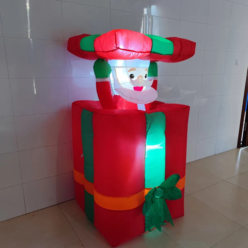 2025 LED Santa Inflatable – Climbing Christmas Decoration for Outdoor Festive Displays