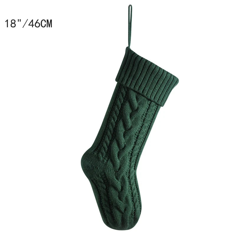 Large Cable Knit Christmas Stockings for Kids – Soft Holiday Decoration for Family Parties & Festive Gifting (2025 Edition)