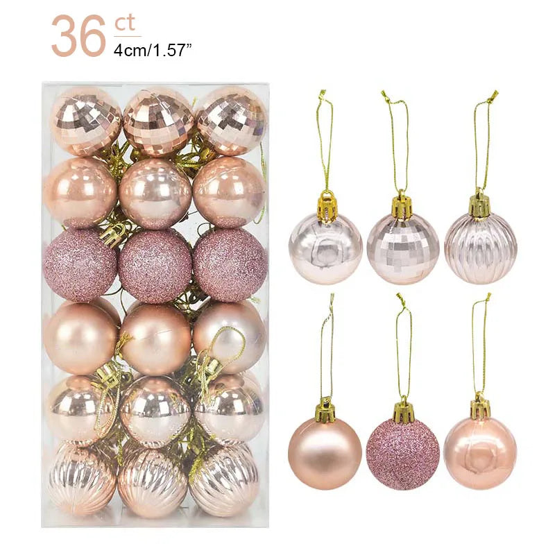 Christmas Ball Ornaments – 1 Box of Hanging Tree Pendants for Holiday Décor, Parties & Gifting (2025 Edition)
