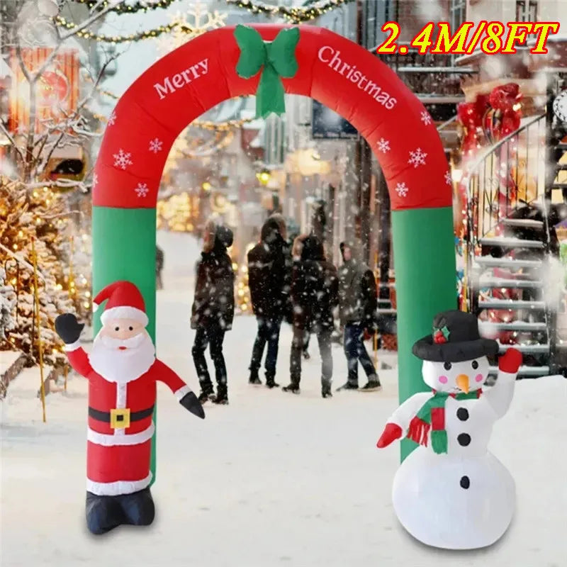 Christmas Inflatable Decoration with Built-In LED Lights – Polyester Ornament with UK Plug for Indoor & Outdoor Holiday Displays (2025 Edition)