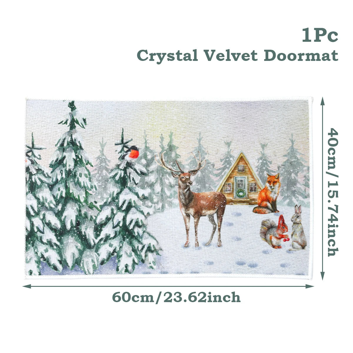 Santa Claus Christmas Door Mat – Outdoor Welcome Carpet for Home Entryway Décor (2025–2026 Edition)