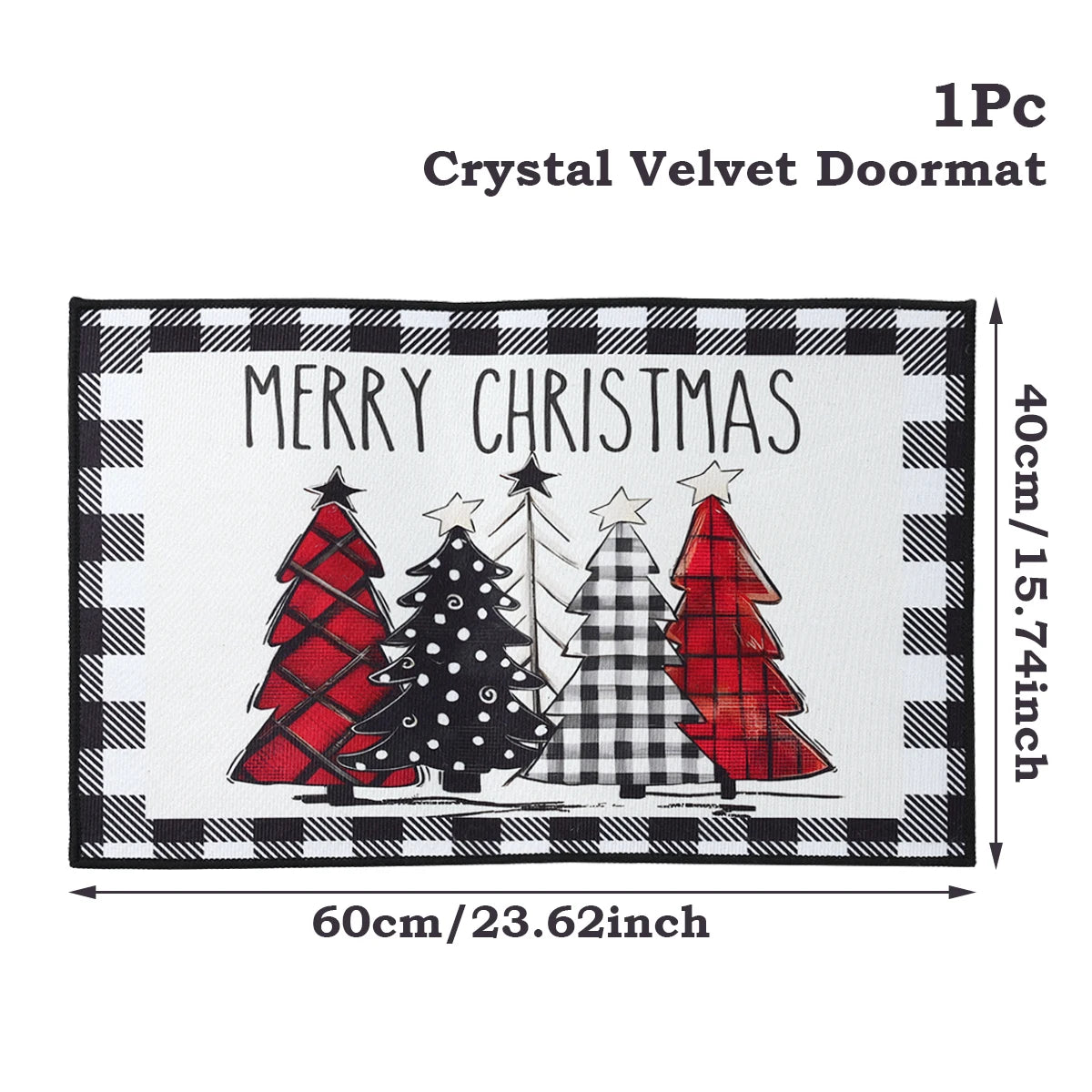 Santa Claus Christmas Door Mat – Outdoor Welcome Carpet for Home Entryway Décor (2025–2026 Edition)